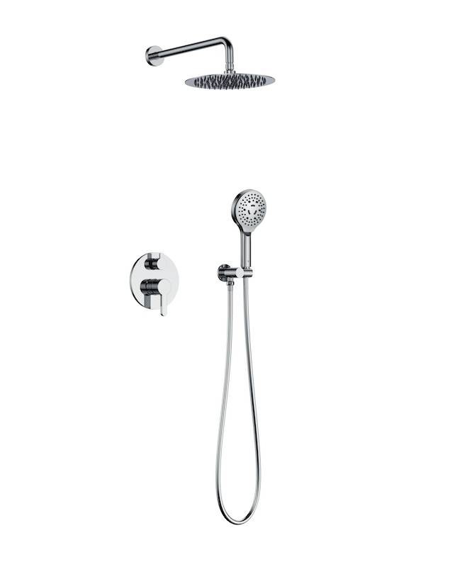 Classic Brass In-Wall Shower Mixer - CUPC Certified Rain Shower Faucet | Evanka