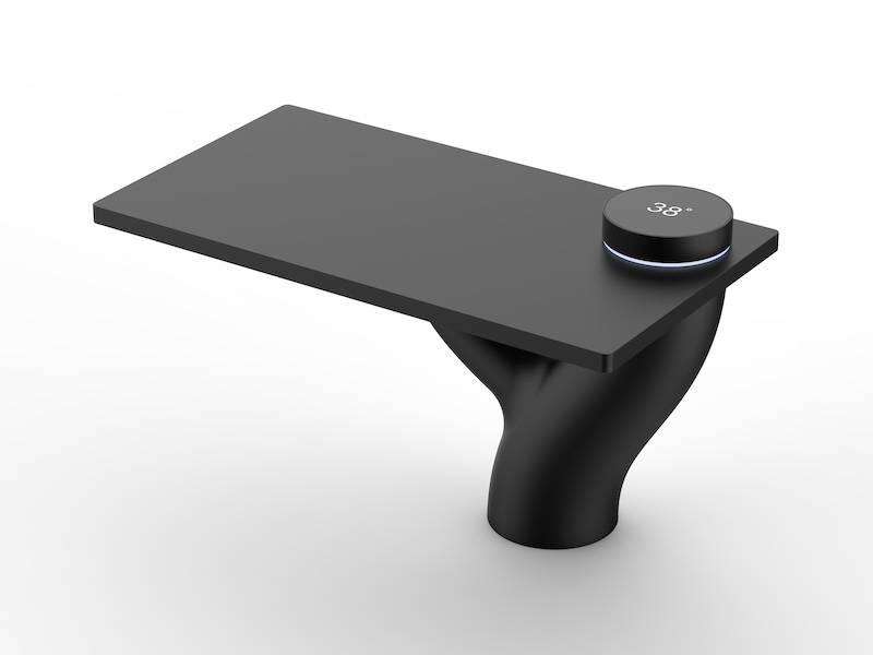 Brass Basin Faucet | Matte Black Smart Temp Display Constant Temperature for Hotel Sink | EVANKA
