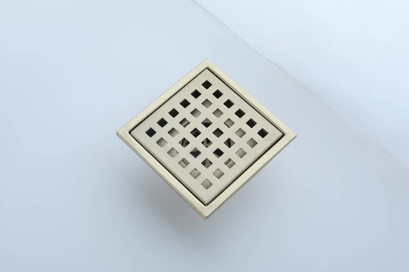 Square Shower Floor Drain, 304 Stainless Steel Anti-Clog Drain | EVANKA