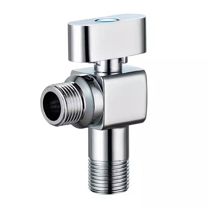 Brass Angle Stop Valve | 1/2 Inch Chrome Plated Water Control Shut‑off Valve for Bathroom Fixtures | EVANKA