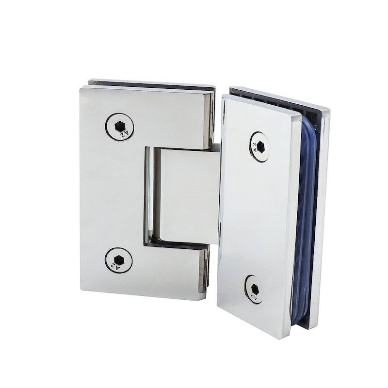 Shower Glass Hinge, 304 Stainless Steel Wall‑to‑Glass Clamp | EVANKA
