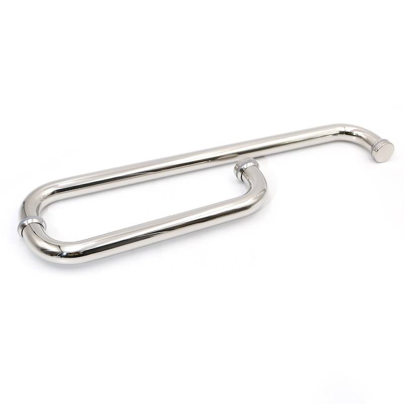 Shower Pull Handle, 304 Stainless Steel L‑Shape Glass Grab | EVANKA